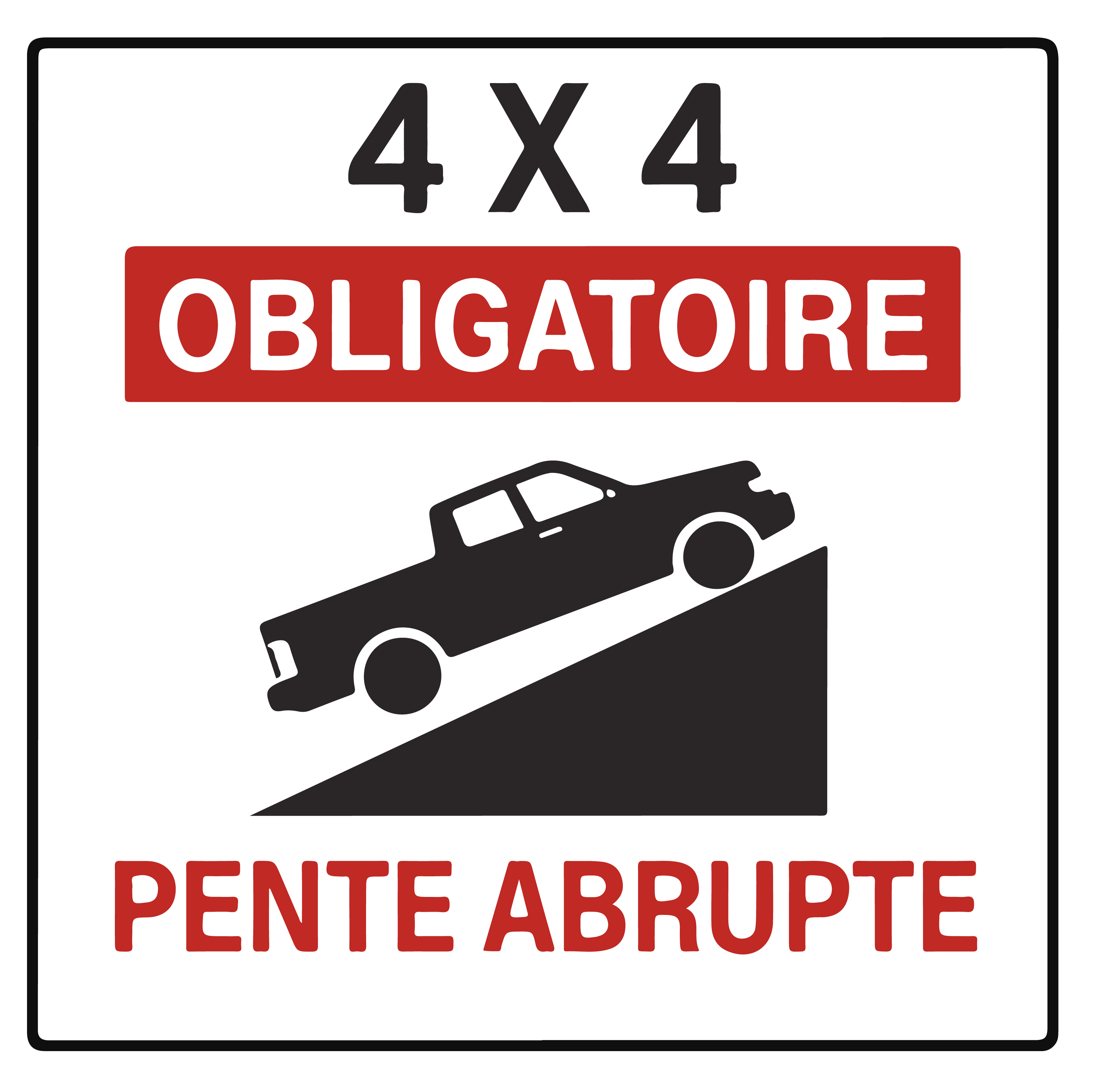 4x4 obligatoire