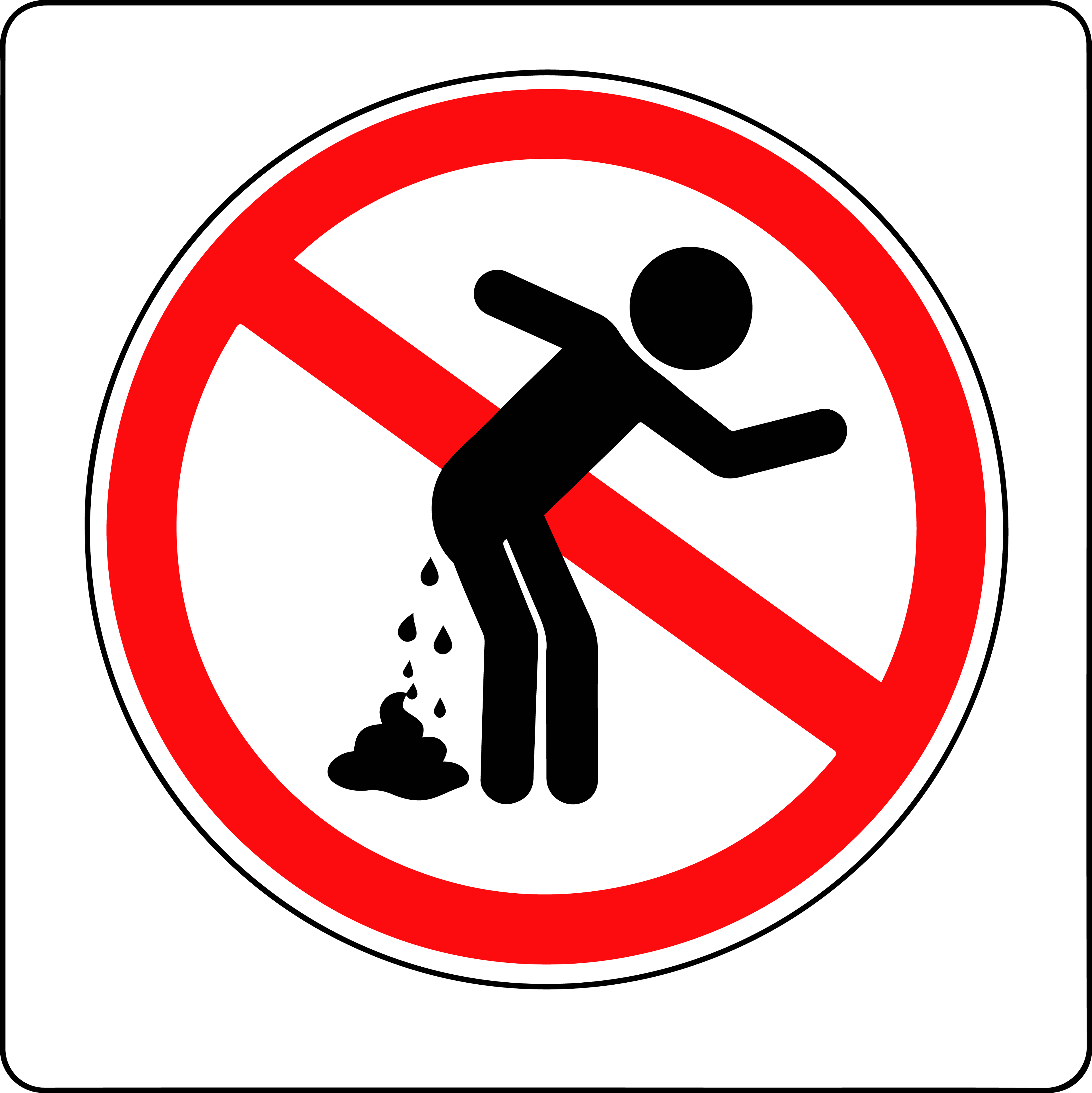 Défense de faire ses besoins