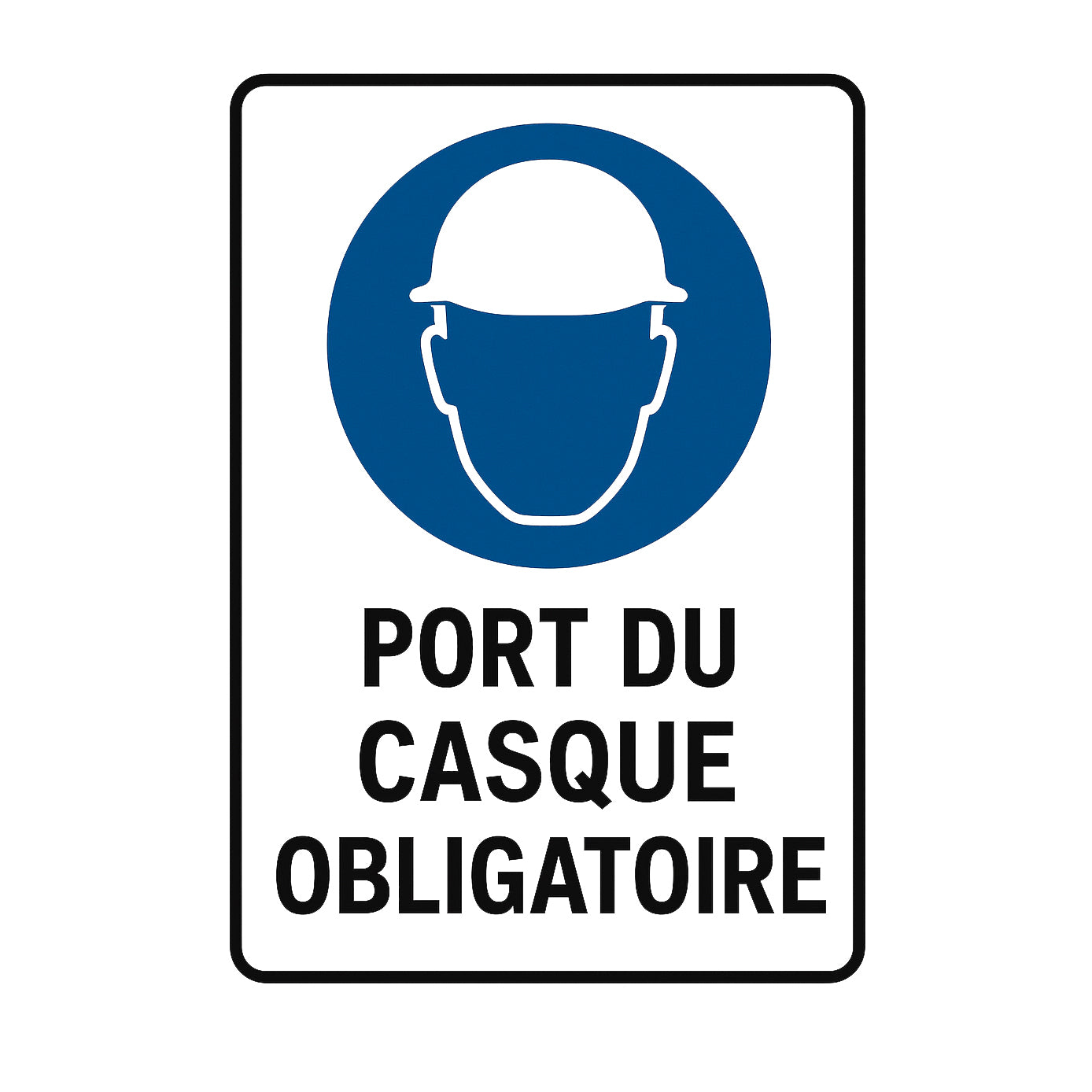 Port du casque obligatoire